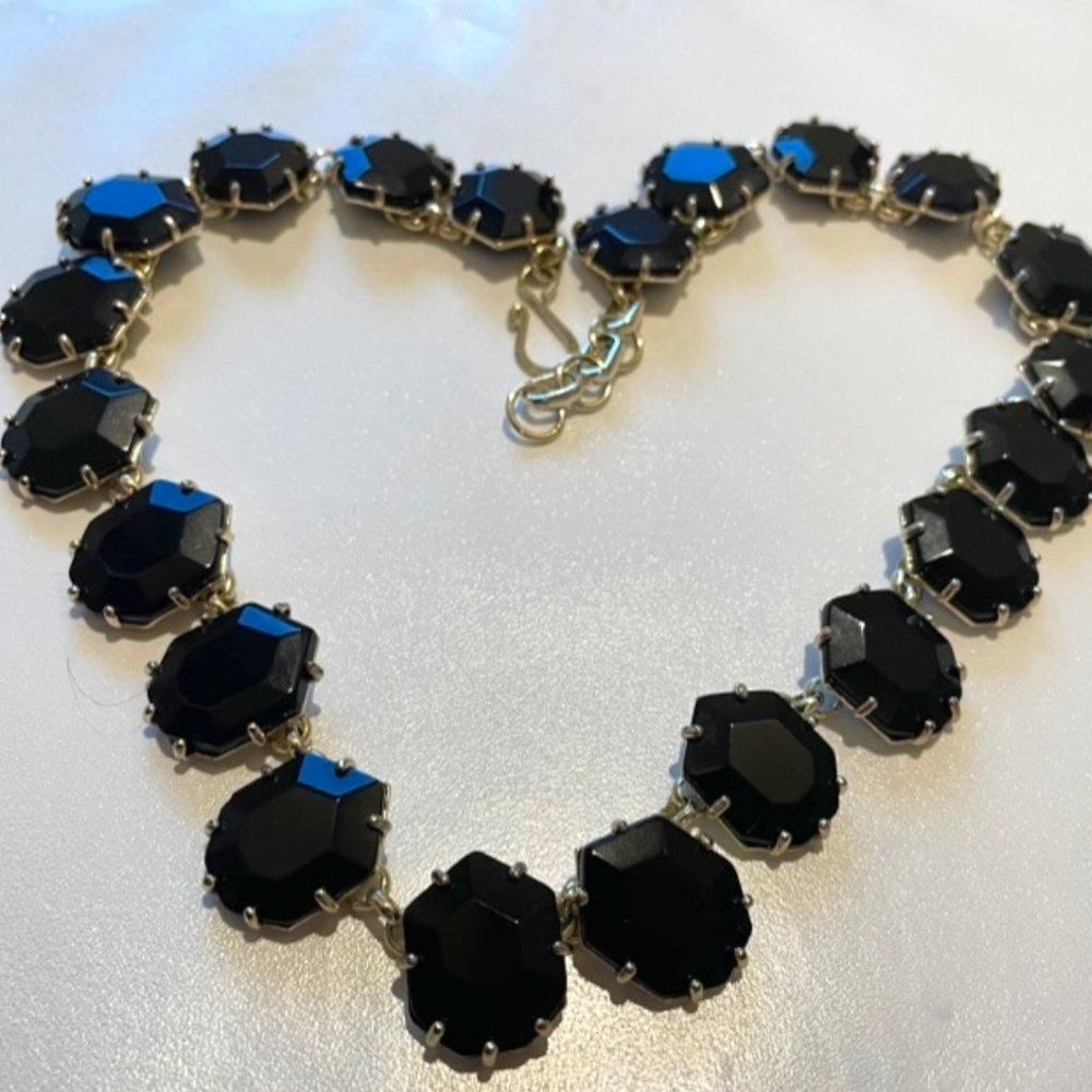 Kendra Scott Black Onyx Sam Statement Necklace